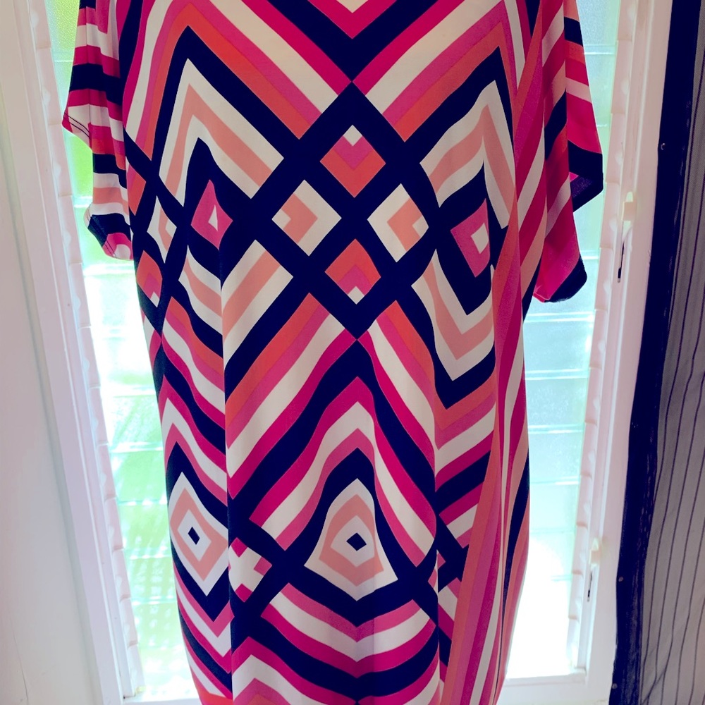 Sandra Darren Bright Colored Sheath Dress 16W